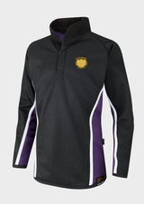 Black/Purple/White Fully Reversible Sports Top - Left Chest Embroidered
