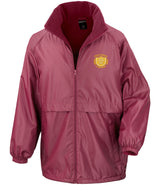 Burgundy Lightweight Micro Fleece-Lined Jacket - Left Chest Embroidered
