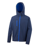 Navy/Royal Adult Hooded Softshell Jacket
