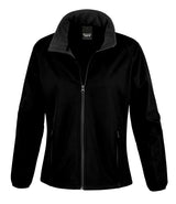 Black/Black Ladies Softshell Jacket - Left Chest Embroidered (Staffwear)
