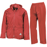 Red Waterproof Jacket &amp; Trouser Set
