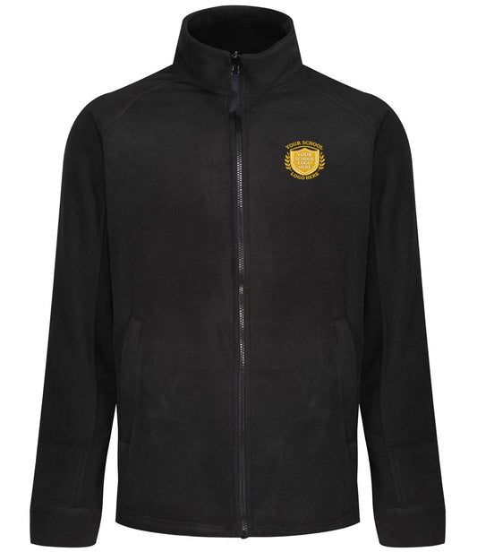 Black Fleece Jacket - Left Chest Embroidered