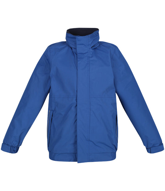 Royal/Navy Insulated Waterproof Jacket - Back and Left Chest Print