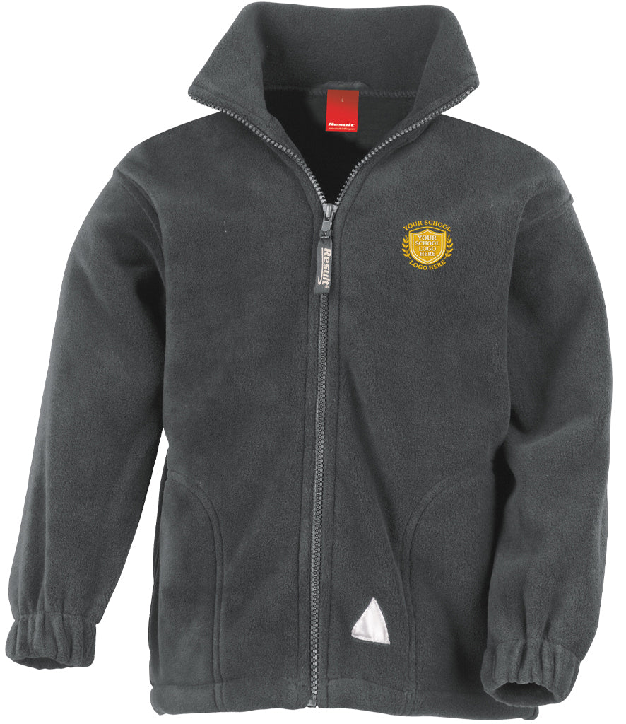 Oxford Grey Thermal Fleece Jacket - Left Chest Embroidered