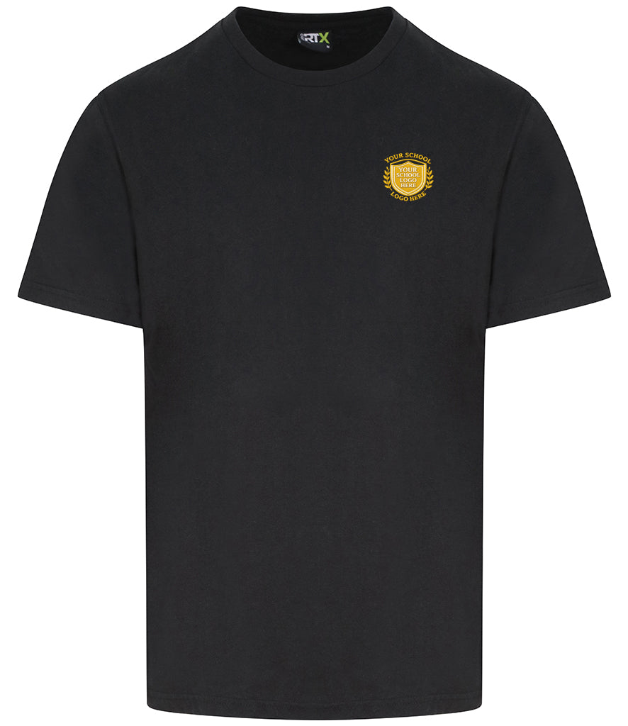 Black RTX T-Shirt - Left Chest Decoration - Multi-colour print LC