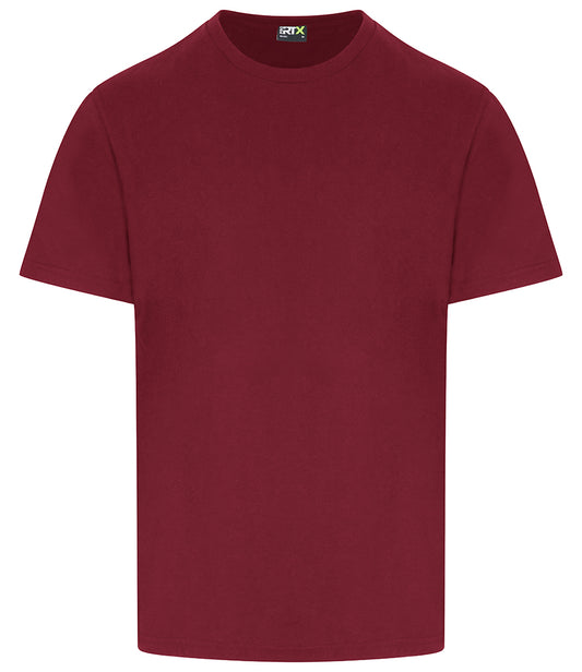 Burgundy T-Shirt - Left Chest Embroidered