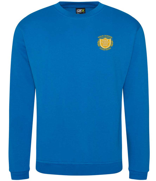 Sapphire Blue RTX Sweatshirt - Left Chest Embroidered