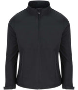 Black Ladies Softshell Jacket - Left Chest Embroidered (Staffwear)

