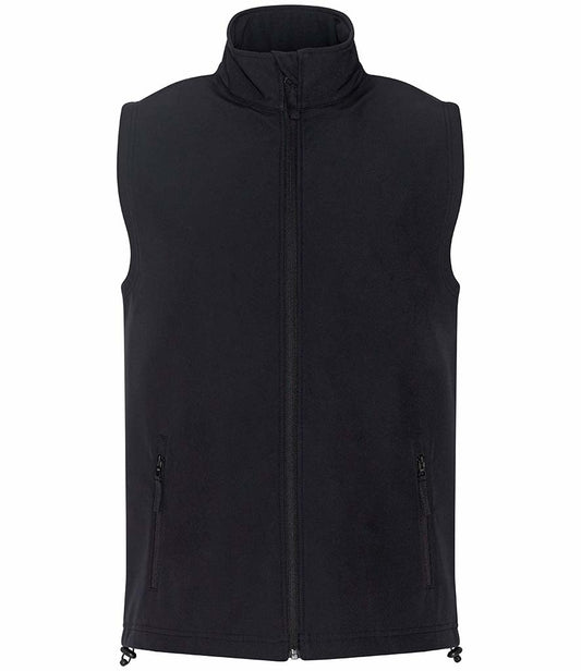 Black Softshell Gilet - Left Chest Embroidered