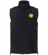 Black Softshell Gilet - Back and Left Chest Print (Staffwear)
