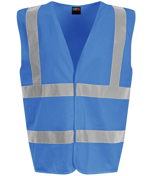 Royal Blue Hi-Vis Waistcoat - Back and Left Chest Print