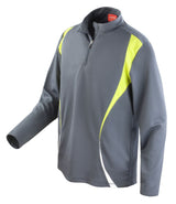 Grey/Lime/White Training Top - Left Chest Embroidered
