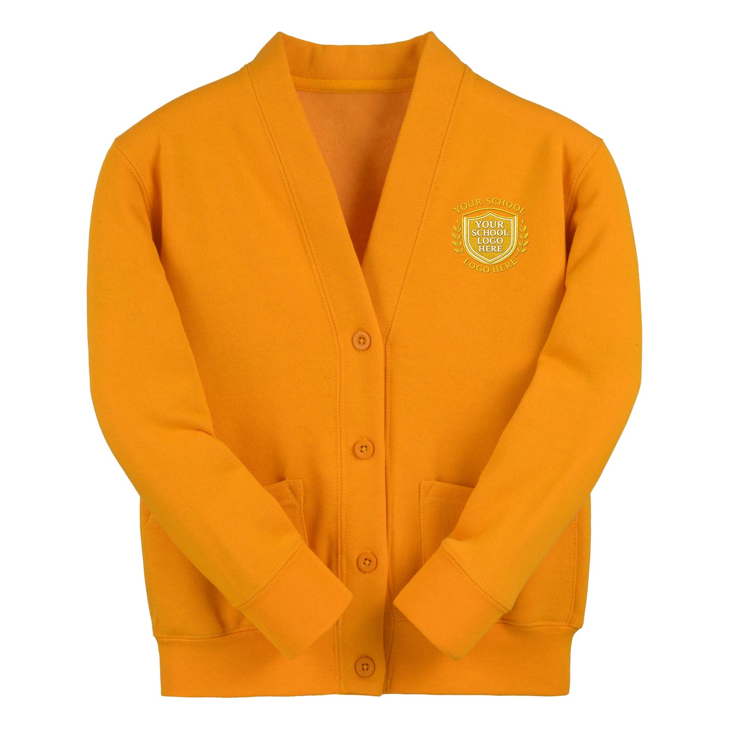 Amber Essential Sweat Cardigan - Left Chest Embroidered