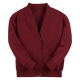 Bordeaux Essential Sweat Cardigan - Left Chest Embroidered
