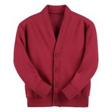 Bordeaux Classic Cotton Rich Sweat Cardigan - Left Chest Embroidered
