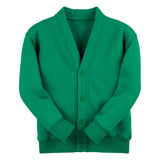Emerald Classic Cotton Rich Sweat Cardigan - Left Chest Embroidered
