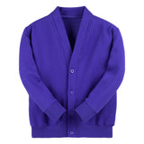Royal Blue Classic Cotton Rich Sweat Cardigan - Left Chest Embroidered
