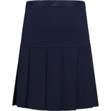 Navy Fan Pleat Skirt

