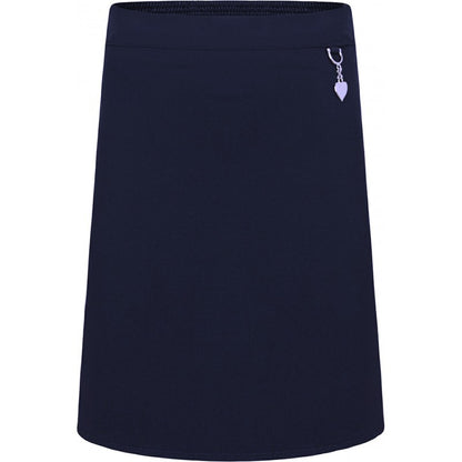 Stretch Skirt with Heart Motif