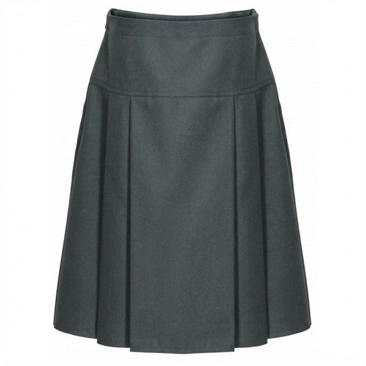 Drop Waist Pleated Skirt