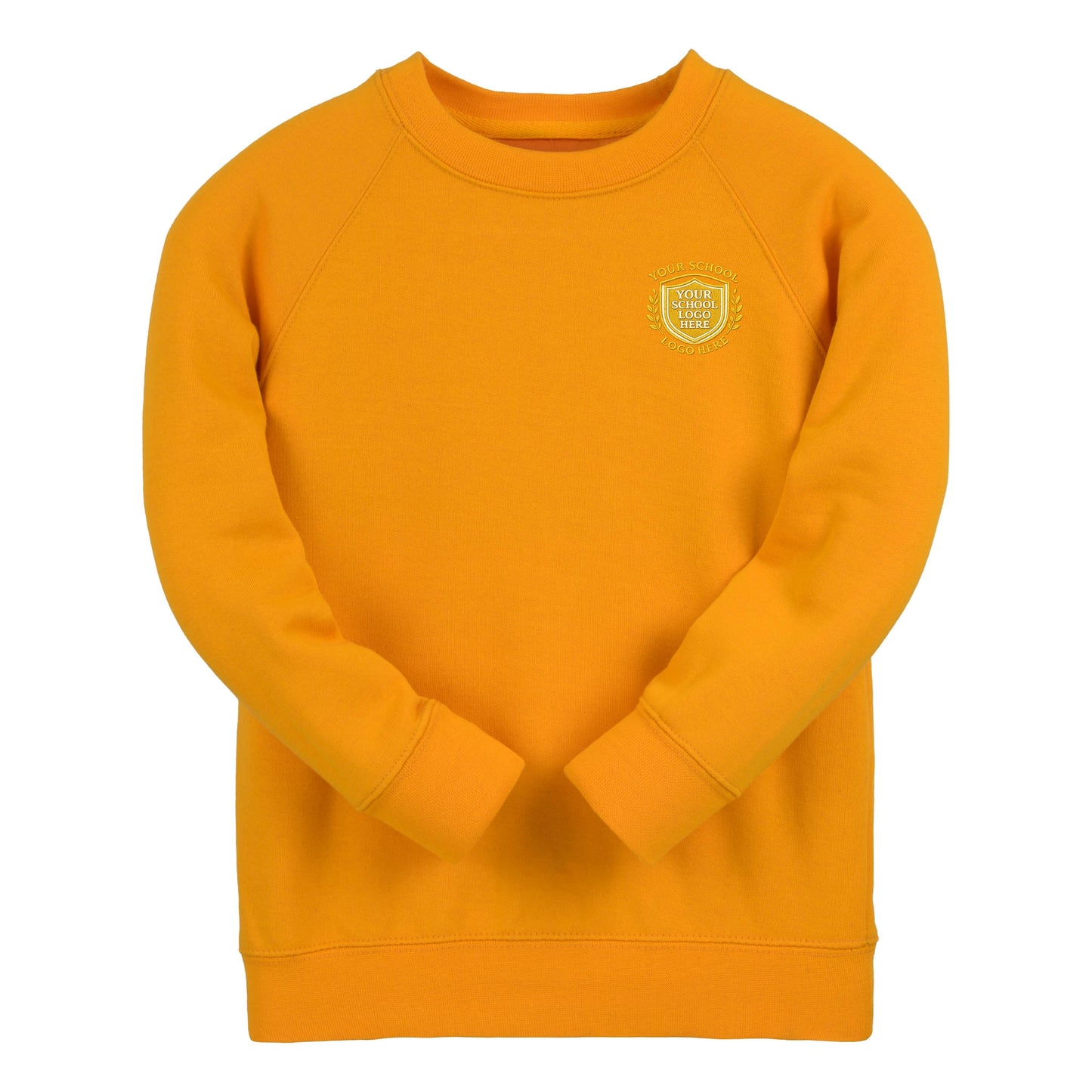 Amber Essential Crew Neck Sweatshirt - Left Chest Embroidered