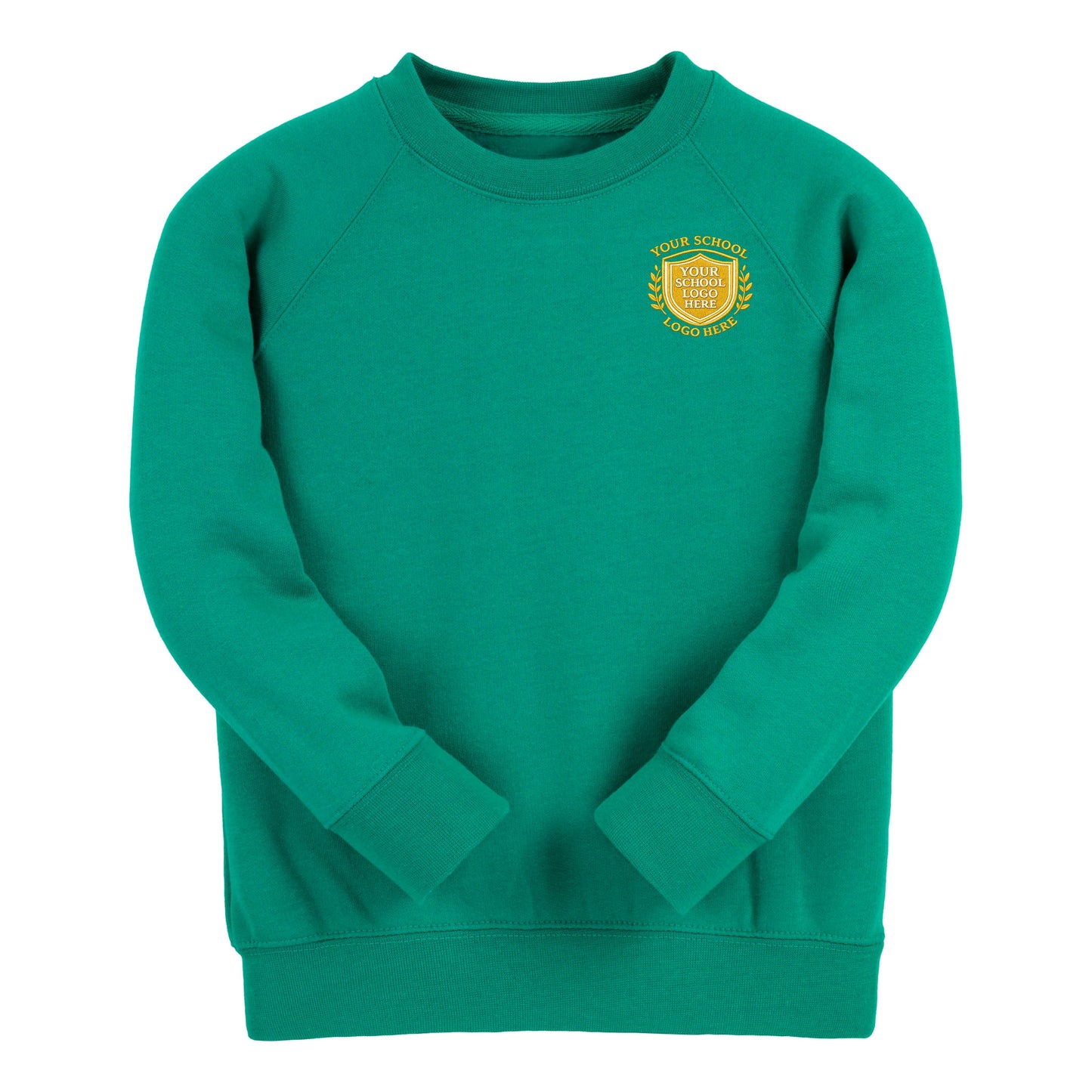 Jade Essential Crew Neck Sweatshirt - Left Chest Embroidered