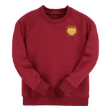 Bordeaux Classic Cotton Rich Crew Neck Sweatshirt - Left Chest Embroidered
