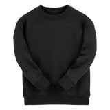 Black Classic Cotton Rich Crew Neck Sweatshirt - Left Chest Embroidered
