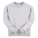 Ash Grey Essential Crew Neck Sweatshirt - Left Chest Embroidered
