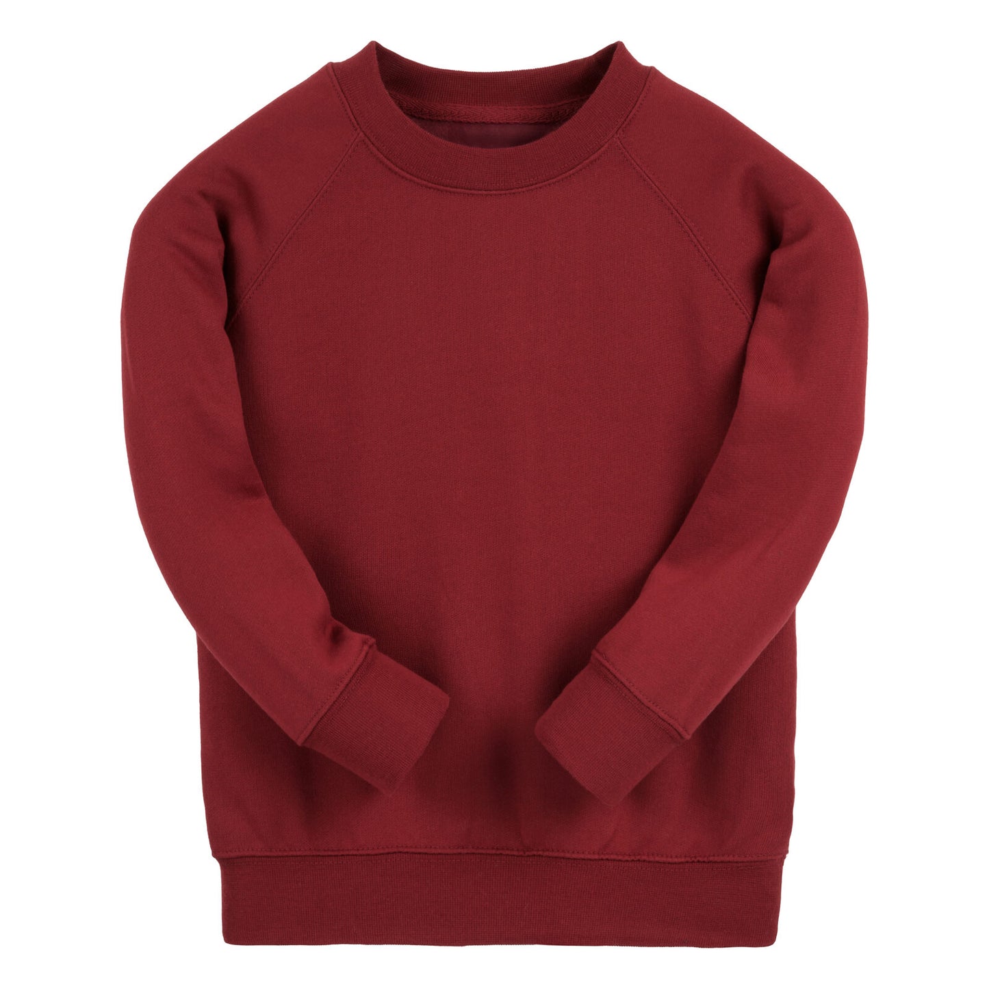 Bordeaux Essential Crew Neck Sweatshirt - Left Chest Embroidered