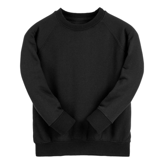 Black Essential Crew Neck Sweatshirt