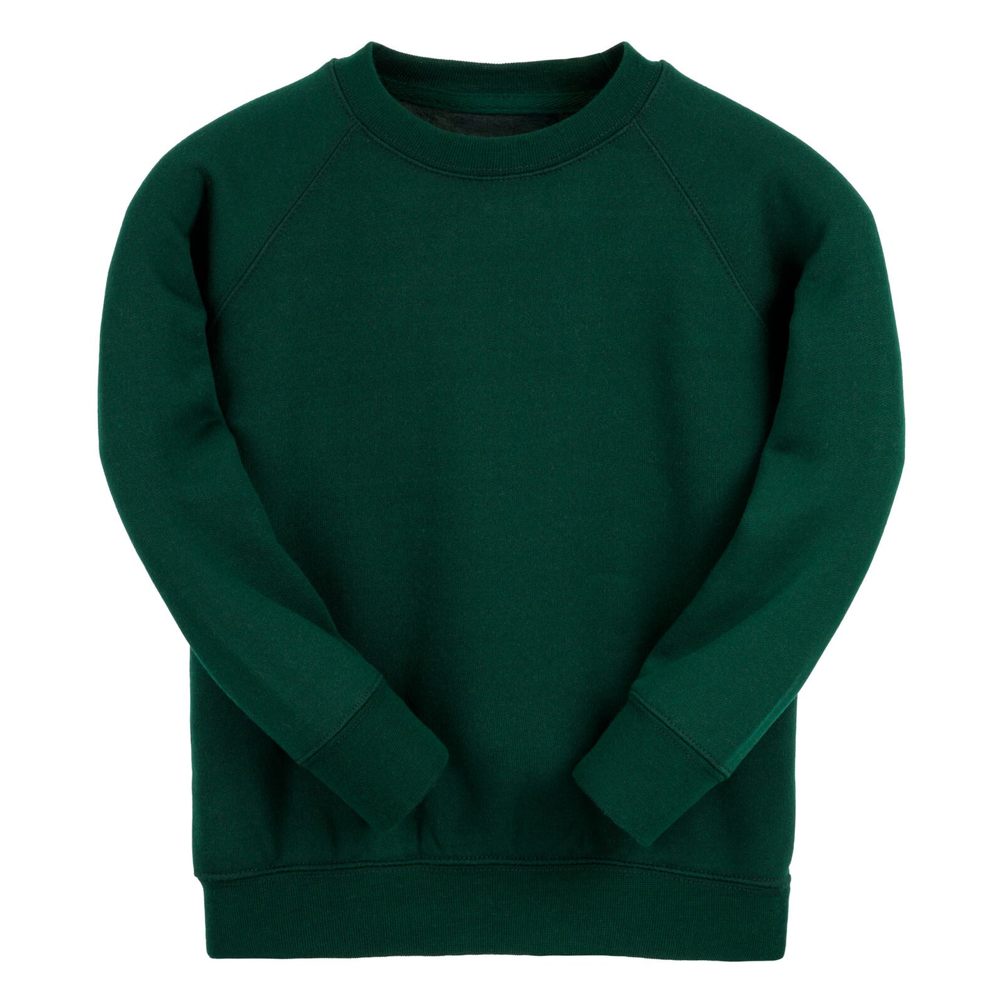 Bottle Green Essential Crew Neck Sweatshirt - Left Chest Embroidered