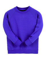 Electric Blue Essential Crew Neck Sweatshirt - Left Chest Embroidered
