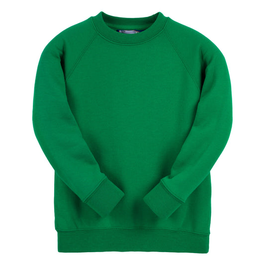 Emerald Essential Crew Neck Sweatshirt - Left Chest Embroidered
