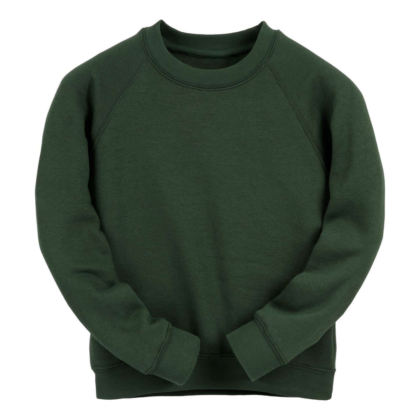 Forest Green Essential Crew Neck Sweatshirt - Left Chest Embroidered