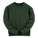 Forest Green Essential Crew Neck Sweatshirt - Left Chest Embroidered
