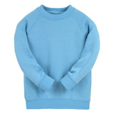 Sky Blue Essential Crew Neck Sweatshirt - Left Chest Embroidered
