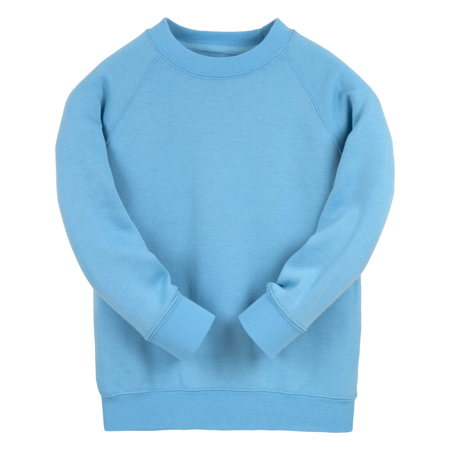 Sky Blue Essential Crew Neck Sweatshirt - Centre Chest Print