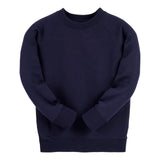 Navy Classic Cotton Rich Crew Neck Sweatshirt - Left and Right Chest
