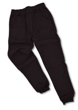 Black Relaxed Fit Joggers - Leg and Hip Print - Left Hip
