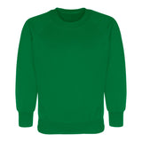 Emerald Round Neck Sweatshirt - Left Chest Embroidered
