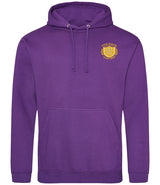 Purple Sports Hoodie - Left Chest Embroidered
