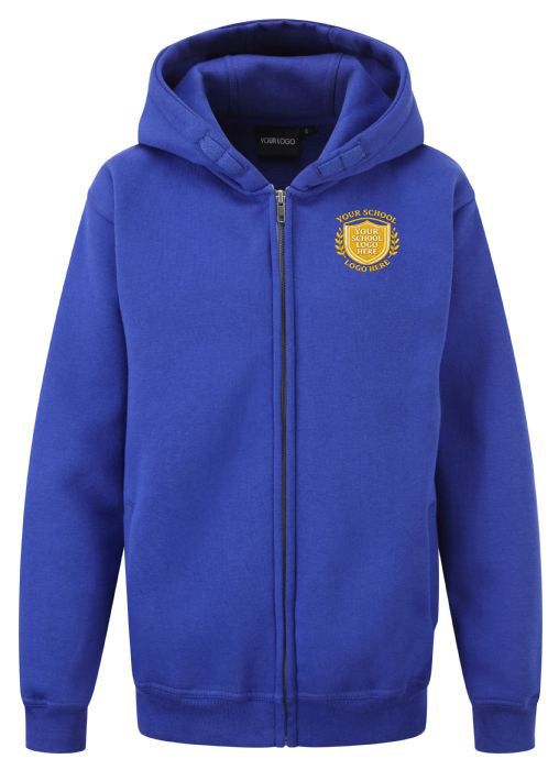 Royal Sports Zip-Up Hoodie - Left Chest Embroidered