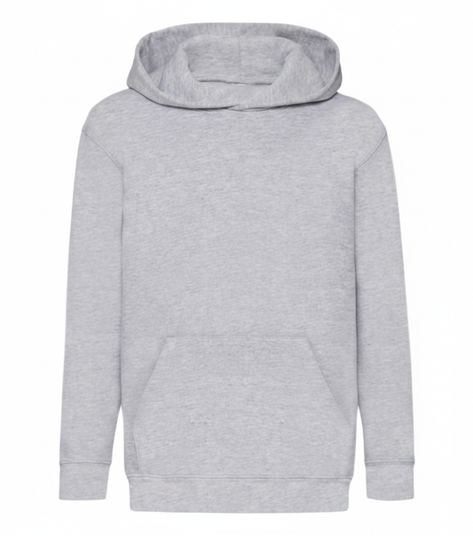 Grey Sports Hoodie - Left Chest Embroidered