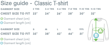 Red Classic T-Shirt - NEW SIZING - CHECK SIZE CHART - Left Chest Embroidered