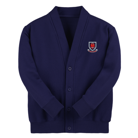 Navy Essential Sweat Cardigan - St John's