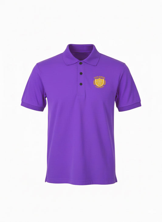 Purple Premium Sports Polo Shirt - Left Chest Embroidered