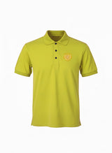 Yellow Premium Sports Polo Shirt - Left Chest Embroidered

