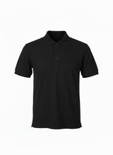 Black Premium Sports Polo Shirt - Left Chest Embroidered
