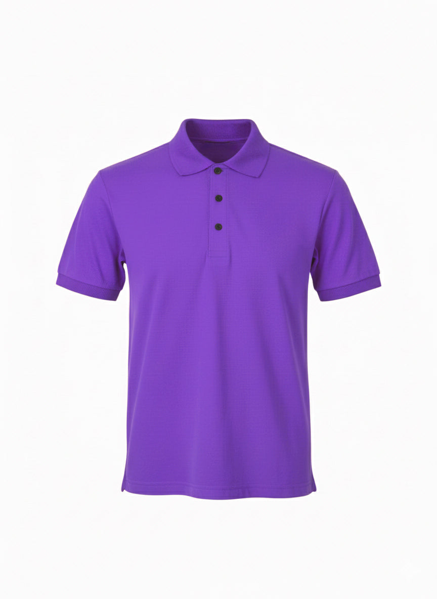 Purple Premium Sports Polo Shirt - Left Chest Embroidered